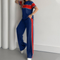 Casual Short-Sleeve Top & Pants 2-Piece Set