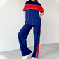 Casual Short-Sleeve Top & Pants 2-Piece Set