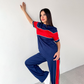 Casual Short-Sleeve Top & Pants 2-Piece Set