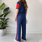 Casual Short-Sleeve Top & Pants 2-Piece Set