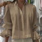 Graceful Ruffle Sleeve Shirt With Pleats