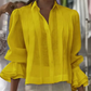 Graceful Ruffle Sleeve Shirt With Pleats