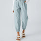 Women's Casual Tapered Pants with Side Pockets