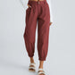 Women's Casual Tapered Pants with Side Pockets