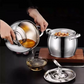 🔥Hot Sale 49% 0FF🔥Stainless Steel Lard Container with Lid and Strainer