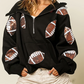 Women's Fashion Sequin Long Sleeve Hoodies