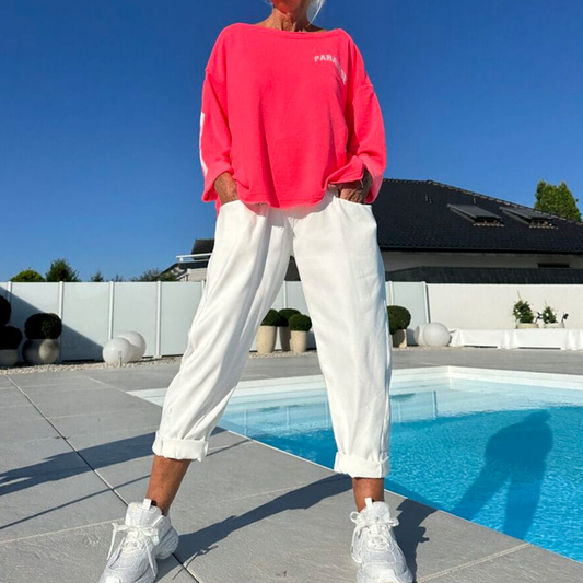 Women’s Casual Solid Pullover Sweatshirt