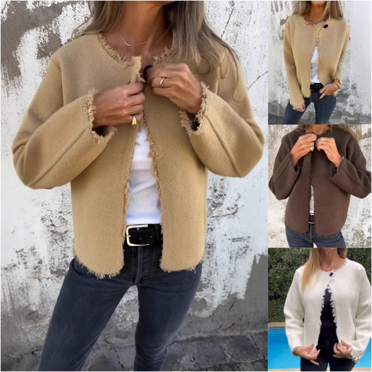 Women's Casual Open Front Cardigan Jacket