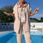 Fashion Hooded Jacket & Pants 2-Piece Set