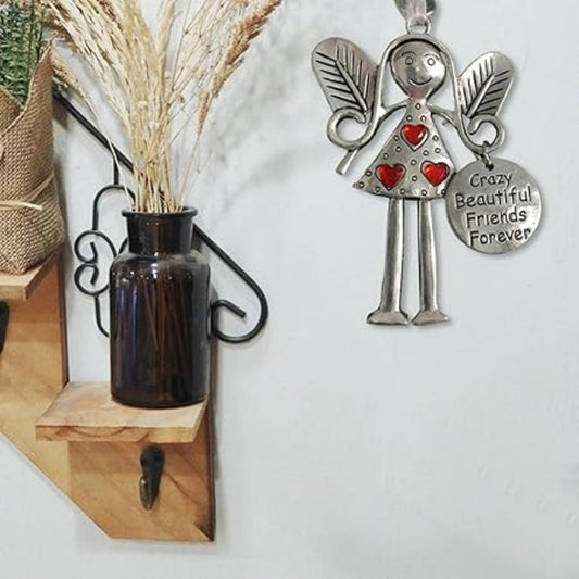 🎁Last Week - Special Price £6.99!!!🎁Angel Girl Iron Christmas Hanging Ornament