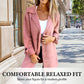 Women’s Single-Breasted Casual Coat with Pockets