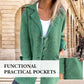 Women’s Single-Breasted Casual Coat with Pockets