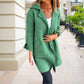 Women’s Single-Breasted Casual Coat with Pockets