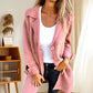 Women’s Single-Breasted Casual Coat with Pockets