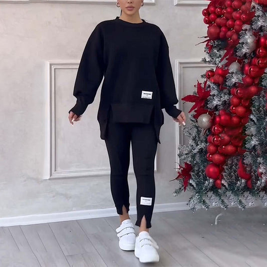 Women's Casual Sweatshirt Leggings Set 🛋️ – Cozy & Effortless for Lounge/Daily Wear