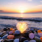Heart Shaped Healing Synthetic Crystals