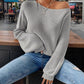 Women’s Soft Casual Off-Shoulder Knit Sweater