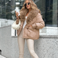 🧥 50% OFF NOW! ✨ Fashion Padded Coat with Faux Fur Collar - Thermal Insulation & Windproof Design for Winter Elegance ❄️👢