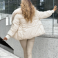 🧥 50% OFF NOW! ✨ Fashion Padded Coat with Faux Fur Collar - Thermal Insulation & Windproof Design for Winter Elegance ❄️👢