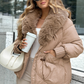 🧥 50% OFF NOW! ✨ Fashion Padded Coat with Faux Fur Collar - Thermal Insulation & Windproof Design for Winter Elegance ❄️👢