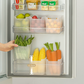 🧊 BUY 2 GET 1 FREE! ✨ Multifunctional Refrigerator Storage Box - Airtight & Stackable, Keeps Food Fresh and Organized 🍱📦