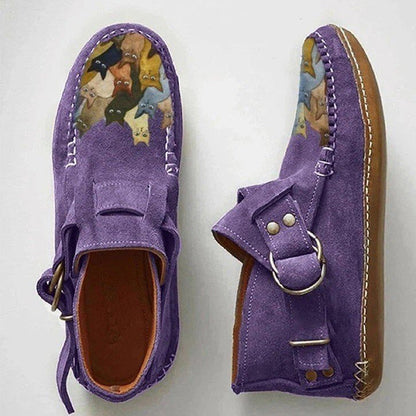 Women’s Casual Shoes with Cute Cat Print