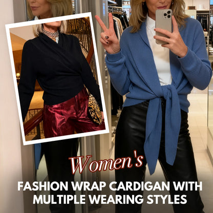 Women's Fashion Wrap Cardigan with Multiple Wearing Styles