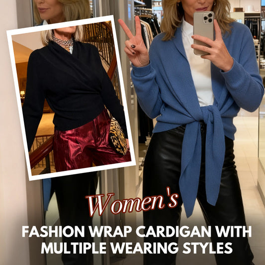 Women's Fashion Wrap Cardigan with Multiple Wearing Styles