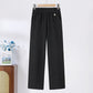 ⏳Limited-time 50% off⏰Solid Color Elastic Waistband Straight Leg Pants👖