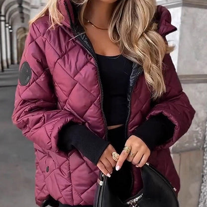 🖤 Limited time offer 🔥 49% OFF🔥Warm and casual cotton hooded jacket for women