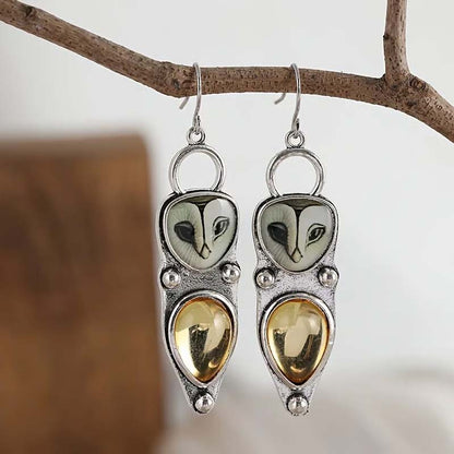 Women’s Fashion Owl Drop Earrings