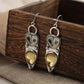 Women’s Fashion Owl Drop Earrings