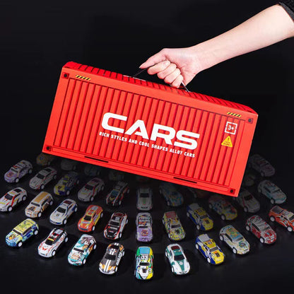 🎁 50% OFF NOW! ✨ 48 Mini Pull-Back Cars with Garage Set - Interactive Play with Sound Effects & Looping Tracks for Kids 🚗🎪