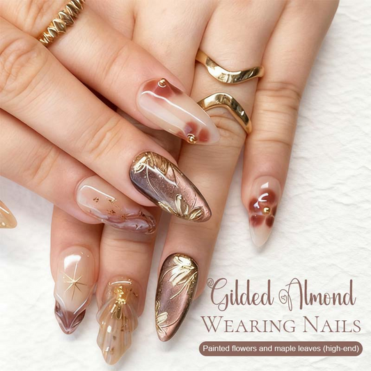 💥Christmas Sale 50% OFF💥30 PCS Handcrafted Almond Press-On Nails Set💅