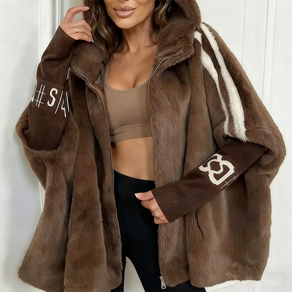 💥Christmas Sale 50% OFF🧥Women’s Mink Fur Hooded Zip-Up Coat ✨Luxurious winter warmth! Perfect for holiday outings🎄