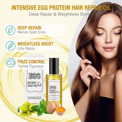 🎯Black Friday Bottom Price! 🔥Intensive Egg Protein Hair Repair Oil|Buy 2 Get 1 Free✨, This Deal is Epic!