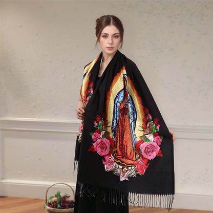 💥Christmas Sale 50% OFF🧣Women's Elegant Soft Fringe Scarf ✨The perfect holiday accessory! Adds elegance to any outfit🎄