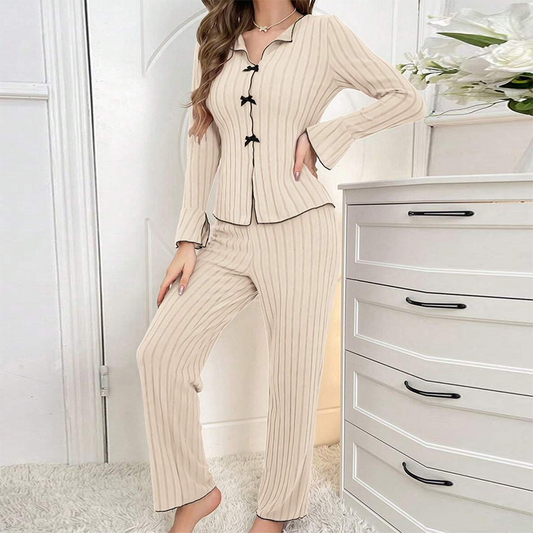 🔥Black Friday Flash Deal! Ribbed Knit Pajamas 💥Direct 50% Off, This Deal is Epic!