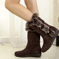 🎄Christmas Sale 50% OFF👢Women's Mid-Calf Snow Boots with Plush Trim - Cozy & Stylish