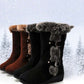 🎄Christmas Sale 50% OFF👢Women's Mid-Calf Snow Boots with Plush Trim - Cozy & Stylish