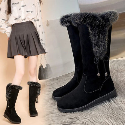 ⚡Black Friday Flash Deal! 🐾🎉Women's Convenient Warm Anti-Slip Wear-Resistant Mid-Calf Boots🔥 Direct 50% Off, King of Cost Performance!