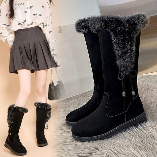 ⚡Black Friday Flash Deal! 🐾🎉Women's Convenient Warm Anti-Slip Wear-Resistant Mid-Calf Boots🔥 Direct 50% Off, King of Cost Performance!