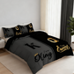💥 Limited Time 50% OFF🔥🔥35K+SOLD!!🔥3-Piece "King & Queen" Couple's Duvet Cover Set-Elegant Design & Premium Comfort✅✨