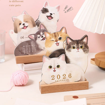 ⏳ Limited Time 50% OFF🔥🔥35K+SOLD!!📆2026 3D Cats & Dogs Desk Calendar🐶😻Adorable Pet-Themed Stand-Up Planner✨