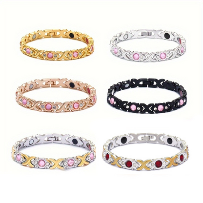 🎁 Women’s Elegant Adjustable Rhinestone Bracelet | Perfect Gift for Her
