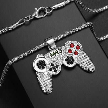 🎮 60% OFF NOW! ✨ Arcade Controller Necklace – Sparkling Rhinestones, Durable Chain & Gamer Gift 🕹️