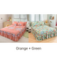 📢📢70% discount!! ⏰ 3-piece ruffled bed skirt set 🛏️