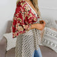🔥Summer Hot Sale-50% Off!!✨Women's Floral Kimono Ruffle Sleeve Tie Cardigans Flowy Boho Loose Cover Ups