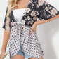 🔥Summer Hot Sale-50% Off!!✨Women's Floral Kimono Ruffle Sleeve Tie Cardigans Flowy Boho Loose Cover Ups