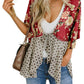 🔥Summer Hot Sale-50% Off!!✨Women's Floral Kimono Ruffle Sleeve Tie Cardigans Flowy Boho Loose Cover Ups